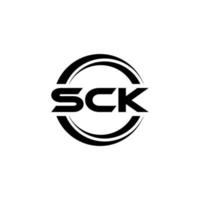 sck-Buchstaben-Logo-Design in Abbildung. Vektorlogo, Kalligrafie-Designs für Logo, Poster, Einladung usw. vektor