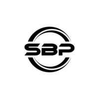 sbp-Brief-Logo-Design in Abbildung. Vektorlogo, Kalligrafie-Designs für Logo, Poster, Einladung usw. vektor