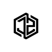 jz-Buchstaben-Logo-Design in Abbildung. Vektorlogo, Kalligrafie-Designs für Logo, Poster, Einladung usw. vektor