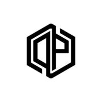 dp-Brief-Logo-Design in Abbildung. Vektorlogo, Kalligrafie-Designs für Logo, Poster, Einladung usw. vektor