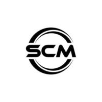 scm brev logotyp design i illustration. vektor logotyp, kalligrafi mönster för logotyp, affisch, inbjudan, etc.