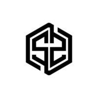 sz-Buchstaben-Logo-Design in Abbildung. Vektorlogo, Kalligrafie-Designs für Logo, Poster, Einladung usw. vektor