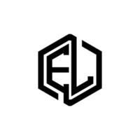 el-Buchstaben-Logo-Design in Abbildung. Vektorlogo, Kalligrafie-Designs für Logo, Poster, Einladung usw. vektor