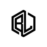 bl-Buchstaben-Logo-Design in Abbildung. Vektorlogo, Kalligrafie-Designs für Logo, Poster, Einladung usw. vektor