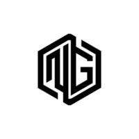 ng-Brief-Logo-Design in Abbildung. Vektorlogo, Kalligrafie-Designs für Logo, Poster, Einladung usw. vektor