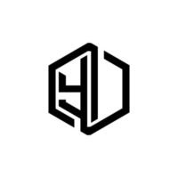 Yi-Brief-Logo-Design in Abbildung. Vektorlogo, Kalligrafie-Designs für Logo, Poster, Einladung usw. vektor