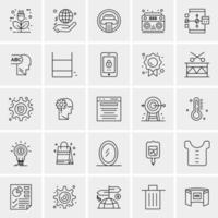 25 universelle Business-Icons Vektor kreative Icon-Illustration zur Verwendung in Web- und Mobilprojekten