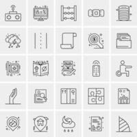 25 universelle Business-Icons Vektor kreative Icon-Illustration zur Verwendung in Web- und Mobilprojekten