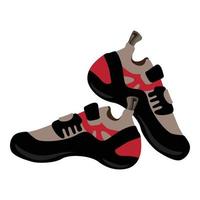 Wanderschuhe Symbol, Cartoon-Stil vektor