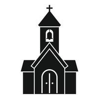 stad kapell ikon, enkel stil vektor