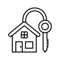 hus nyckel vektor ikon