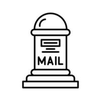 post låda vektor ikon
