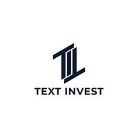 abstrakter Anfangsbuchstabe ti oder it-Logo in blauer marineblauer Farbe isoliert auf weißem Hintergrund für Boutique-Investmentunternehmen Logo auch geeignet für die Marken oder Unternehmen mit dem Anfangsnamen it oder ti. vektor
