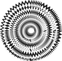 svart tjock halvton prickad cirkel hastighet rader. abstrakt geometrisk form rörelse. design element för ramar, tatueringar, webb sidor, grafik, affischer, och mallar. vektor