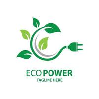 Eco Power-Logo-Bilder vektor