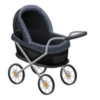 Kinderwagen-Baby-Symbol, Cartoon-Stil vektor