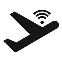 flygbuss wiFi ikon, enkel stil vektor