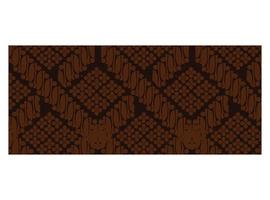 indonesische javanische Batik-Stoffmalerei mit Muster und weißem Hintergrund. Vektorgrafik, geeignet für Diagramme, Infografiken und andere grafische Elemente vektor