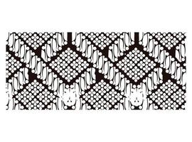 indonesiska javanese batik trasa målning med mönster och vit bakgrund. vektor illustration lämplig för diagram, infografik, och Övrig grafisk tillgångar