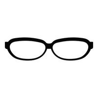 astigmatisk glasögon ikon, enkel stil. vektor