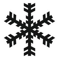 Weihnachts-Schneeflocke-Symbol, einfachen Stil vektor