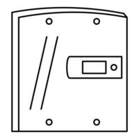 Symbol für elektrische Tür, Umrissstil vektor