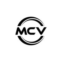 MCV-Brief-Logo-Design in Abbildung. Vektorlogo, Kalligrafie-Designs für Logo, Poster, Einladung usw. vektor