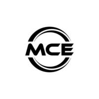 McE-Brief-Logo-Design in Abbildung. Vektorlogo, Kalligrafie-Designs für Logo, Poster, Einladung usw. vektor