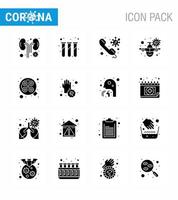 einfacher satz von covid19 schutz blau 25 icon pack symbol enthalten virus urlaubsanruf reiseanruf virales coronavirus 2019nov krankheitsvektor designelemente vektor