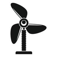 Kunststoff-Fan-Symbol, einfacher Stil vektor