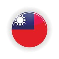 Taiwan-Icon-Kreis vektor