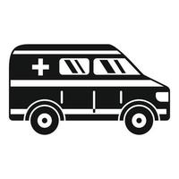 Krankenwagen-Symbol, einfacher Stil vektor