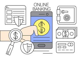 Online Banking Vector Illustration