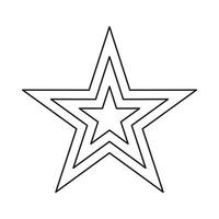 Sternsymbol, Umrissstil vektor