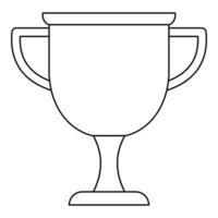 Cup Award Symbol Vektor dünne Linie