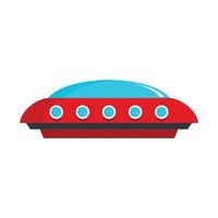 UFO ikon, platt stil vektor