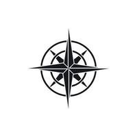 altes Kompasssymbol, einfacher Stil vektor