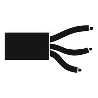 Elektrokabel-Symbol, einfacher Stil vektor