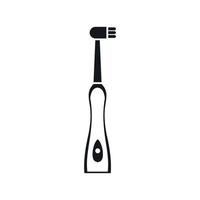 elektrisk tandborste ikon, enkel stil vektor