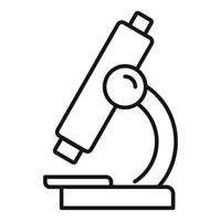 Symbol für medizinisches Mikroskop, Umrissstil vektor