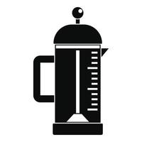 Aufguss-Kaffeekannen-Symbol, einfacher Stil vektor