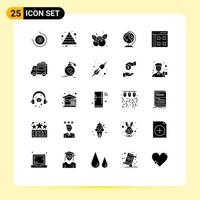 25 kreativ ikoner modern tecken och symboler av användare kommunikation tacksägelse app över hela världen redigerbar vektor design element