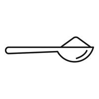 Mehllöffel-Symbol, Umrissstil vektor