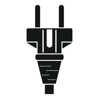 Kabelstecker-Symbol, einfacher Stil vektor