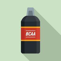 bcca-sporternährungssymbol, flacher stil vektor