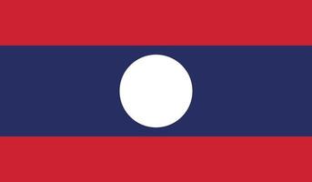 Bild der Laos-Flagge vektor