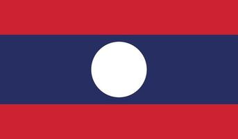 laos flagga bild vektor