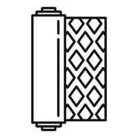 Bau-Linoleum-Symbol, Umrissstil vektor