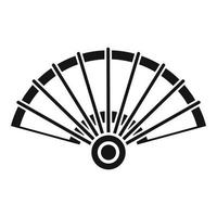 Fan-Symbol mit offener Hand, einfacher Stil vektor