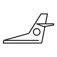 flygplan reparera fixera ikon, översikt stil vektor